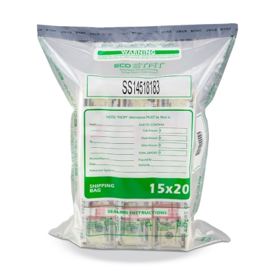 ECO STAT Currency Deposit Bag - Clear