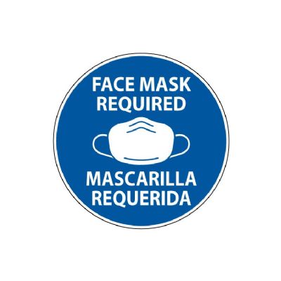 Mask Required Decal English / Spanish