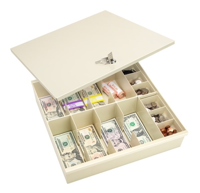 CT-308 8 Compartment Currency Tray w/Coin Scoops