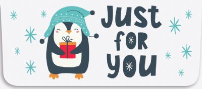 "Just For You" Currency Envelope - Penguin