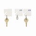 Numbered White Key Tags - #1-20