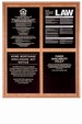 Solid Wood Compliance Frame for 4 Signs - Vertical