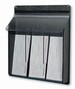 3 Pocket Pamphlet Dispenser - Black (3.5x7.5)