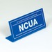 Economical NCUA Countertop Sign-Blue