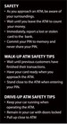 Safety Tips ATM Sign